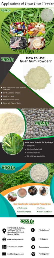 Applications of Guar Gum Powder